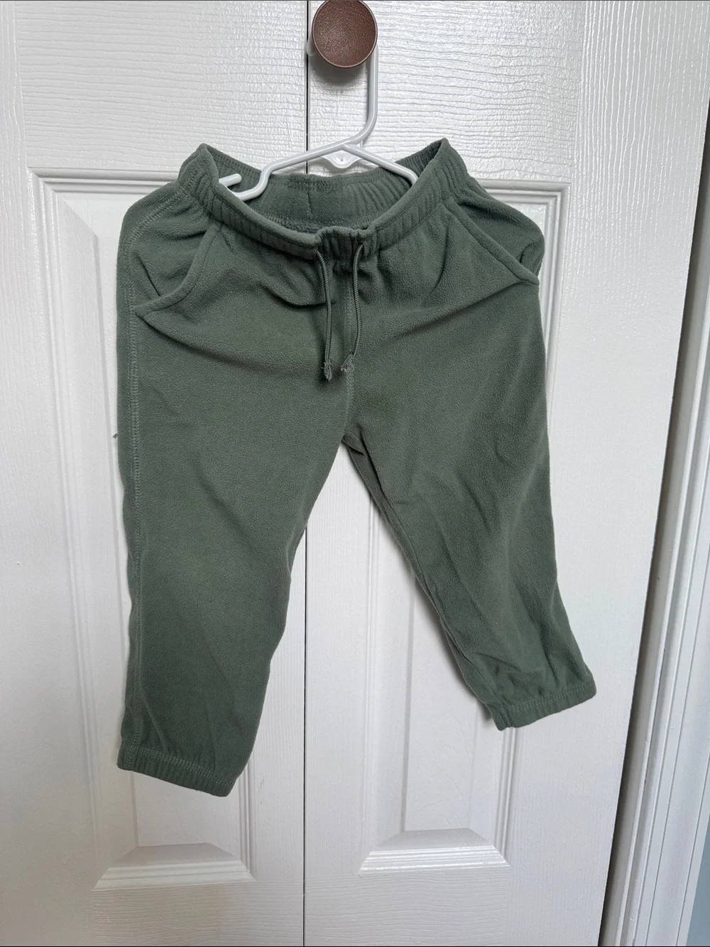 Carters boys Olive Green Fleece Jogger Pants
